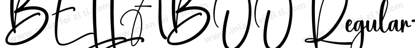 BELLABOO Regular字体转换